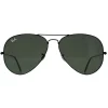 Ray-Ban Sunglasses Aviator 3025 Black Green Polarized 002/58 62mm