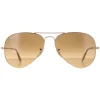 Ray-Ban Sunglasses Aviator 3025 112/M2 Shiny Gold Brown Gradient Polar