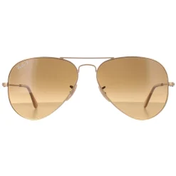 Ray-Ban Sunglasses Aviator 3025 112/M2 Shiny Gold Brown Gradient Polar
