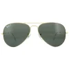 Ray-Ban Sunglasses Aviator 3025 Gold Green Polarized 001/58 62mm