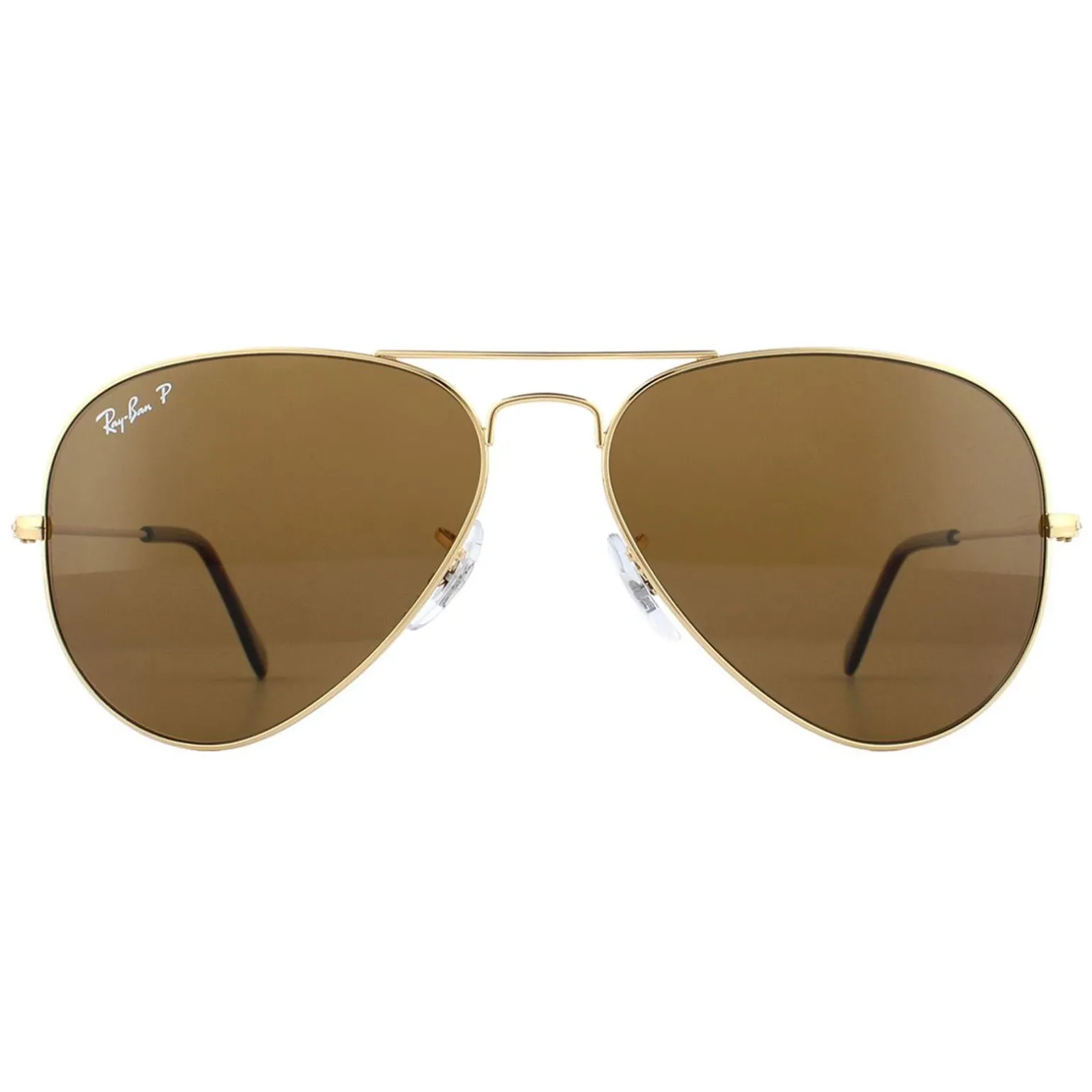 Ray-Ban Sunglasses Aviator 3025 Gold Brown Polarized 001/57