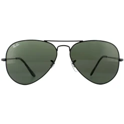 Ray-Ban Sunglasses Aviator Metal II RB3689 914831 Black Green