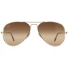 Ray-Ban Sunglasses Aviator RB3025 001/51 Gold Brown Gradient 55mm Smal
