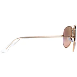 Ray-Ban Sunglasses Aviator 3025 Gold Brown-Pink Silver Mirror 001/3E 5