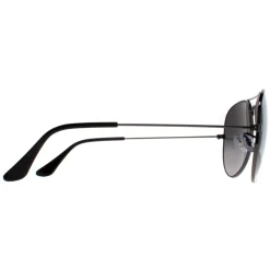 Ray-Ban Sunglasses Aviator 3025 Gunmetal Polarized Blue Gradient Grey