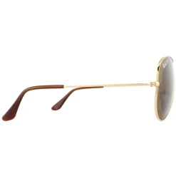 Ray-Ban Sunglasses Aviator 3025 Gold Brown Polarized 001/57