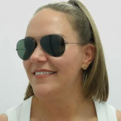 Ray-Ban Sunglasses Aviator 3025 W0879 Gunmetal Green