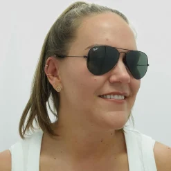 Ray-Ban Sunglasses Aviator 3025 L2823 Black Green