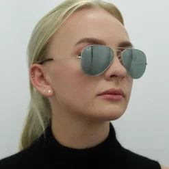 Ray-Ban Sunglasses Aviator 3025 W3275 Silver Grey Mirror 55mm