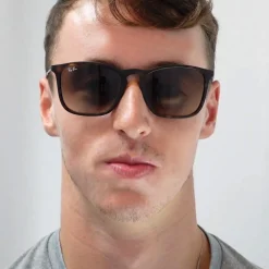 Ray-Ban Sunglasses Chris 4187 710/71 Tortoise & Gunmetal Green
