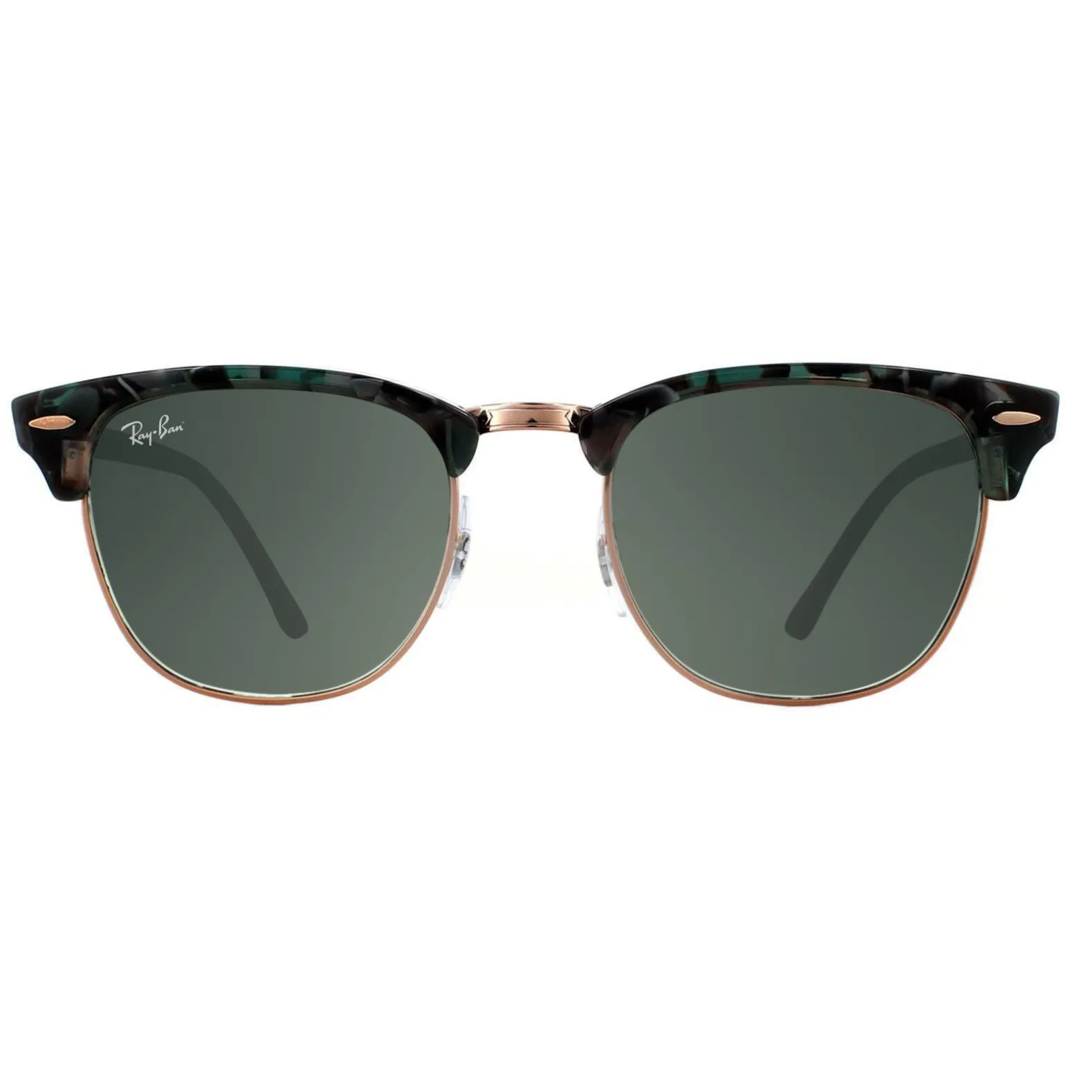 Ray-Ban Sunglasses Clubmaster 3016 125571 Spotted Grey Green Dark Grey