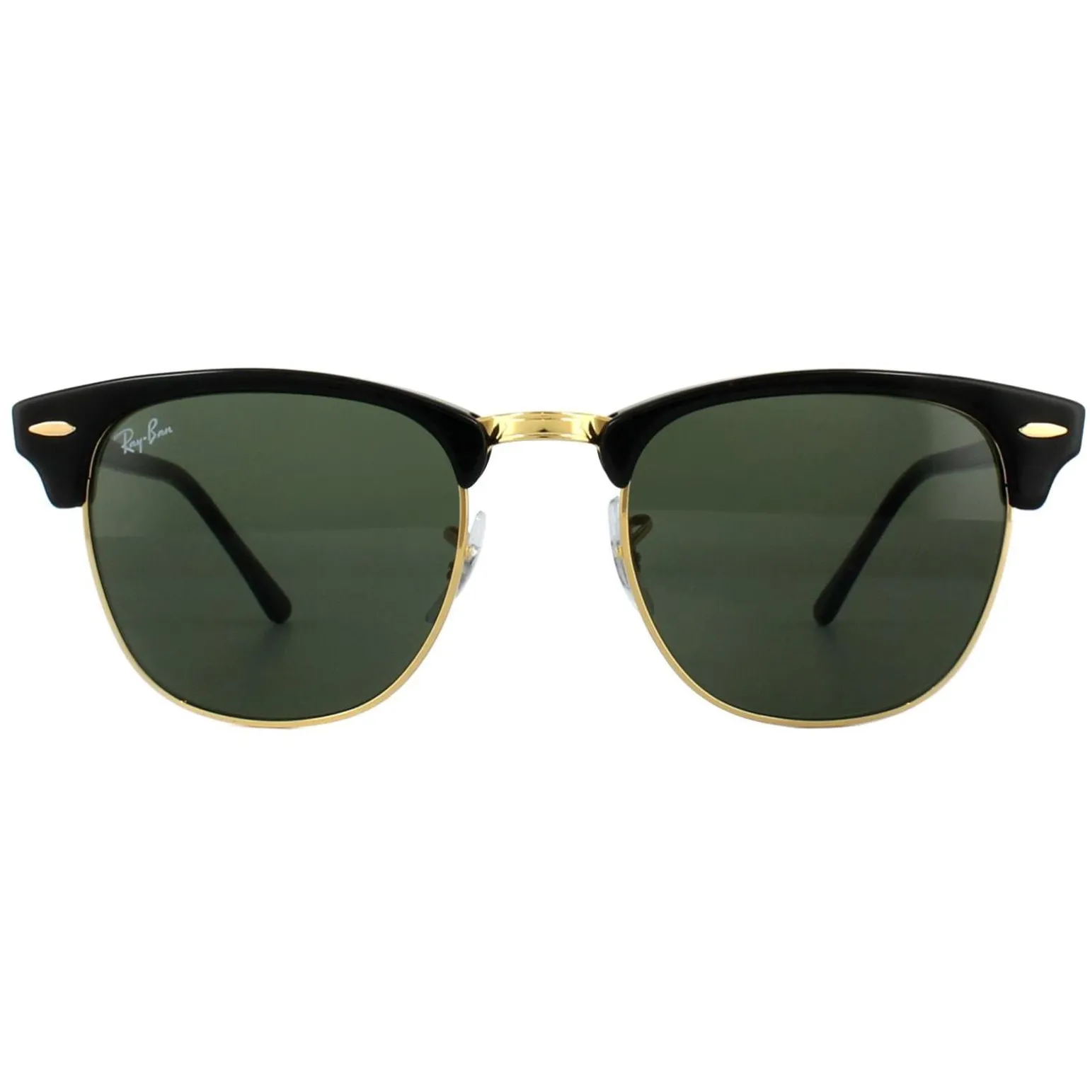 Ray-Ban Sunglasses Clubmaster 3016 W0365 Black Green G-15 Large 51mm