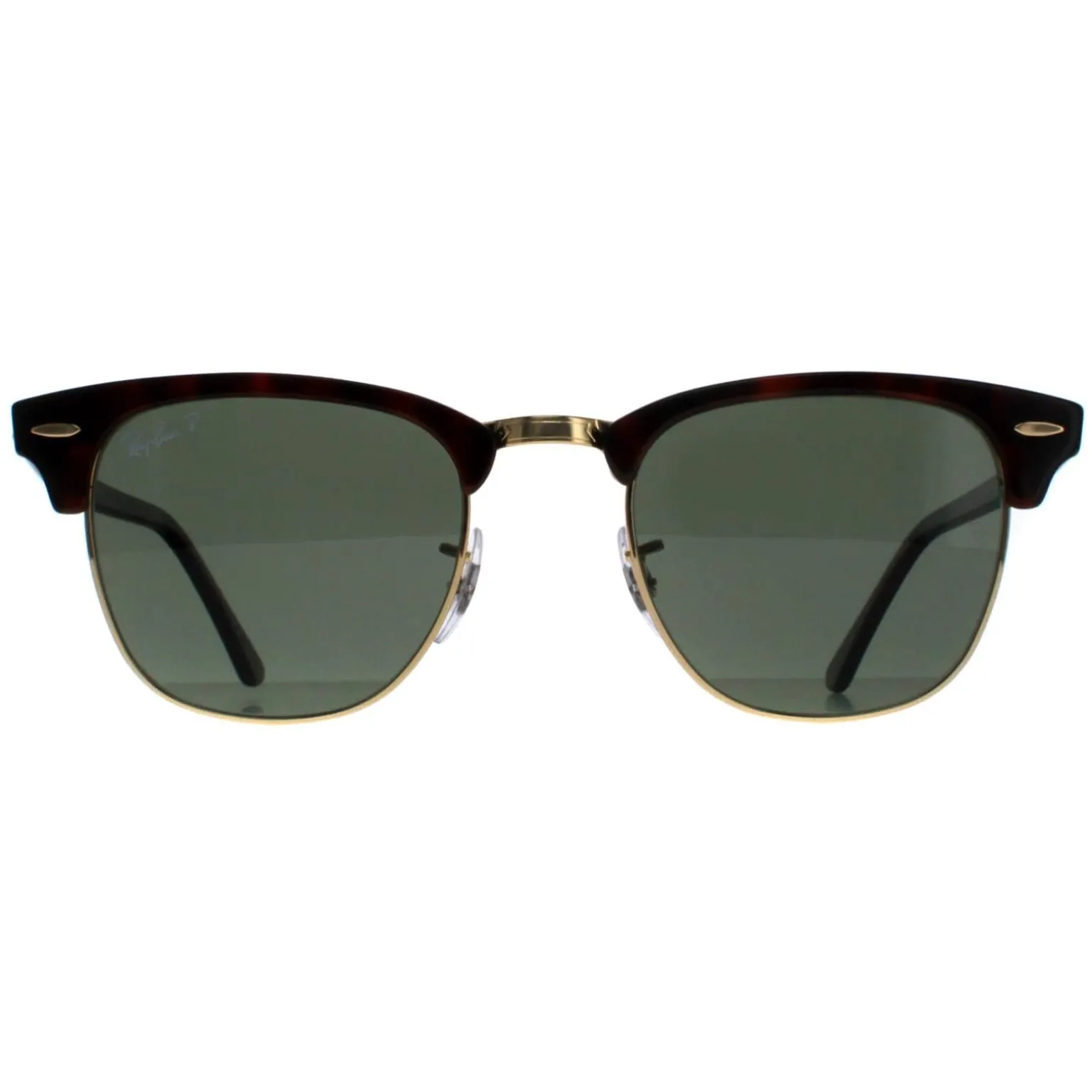Ray-Ban Sunglasses Clubmaster 3016 990/58 Red Havana Green Polarized S