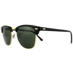 Ray-Ban Sunglasses Clubmaster 3016 W0365 Black Green G-15 Small 49mm