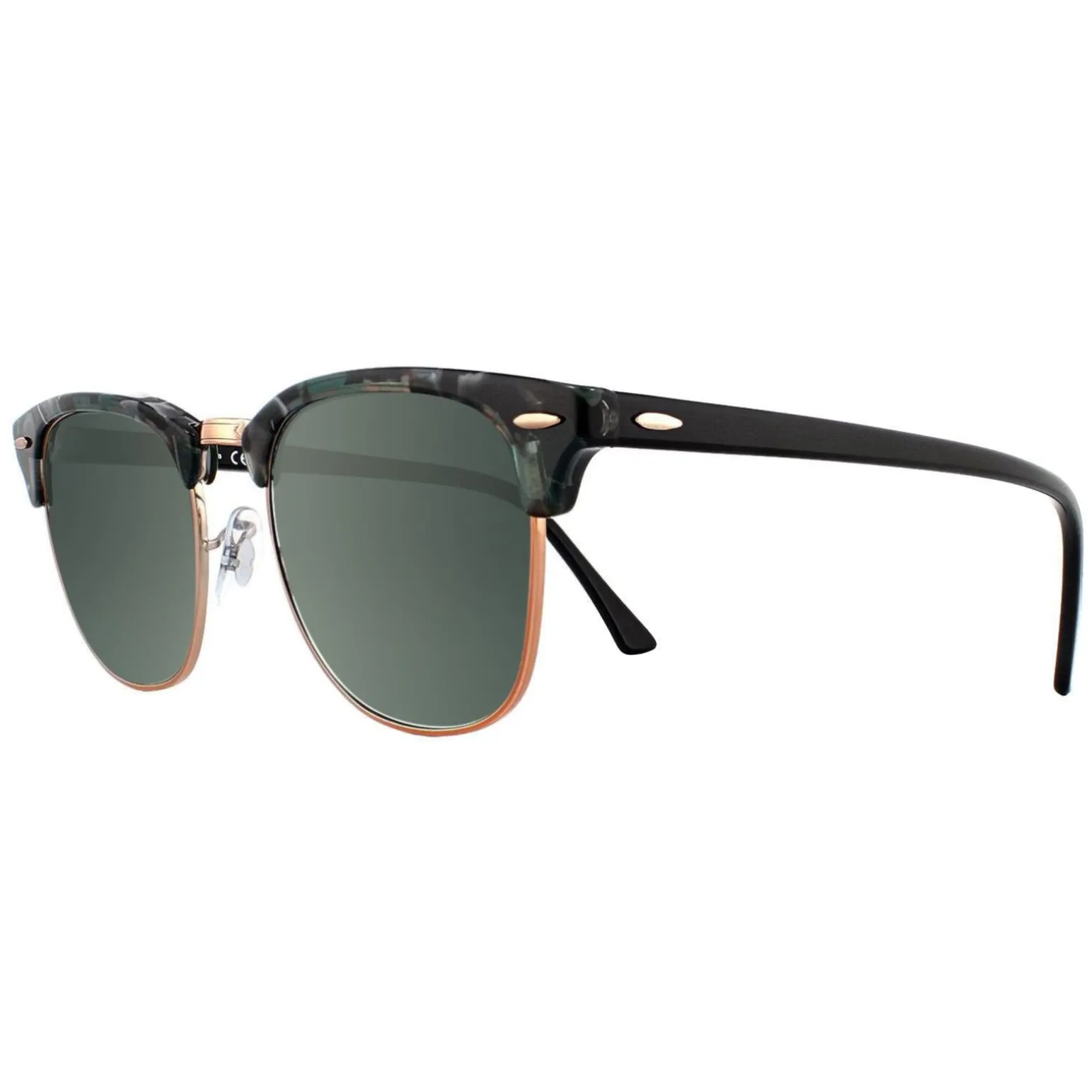 Ray-Ban Sunglasses Clubmaster 3016 125571 Spotted Grey Green Dark Grey