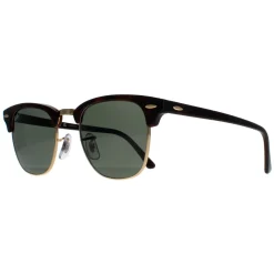 Ray-Ban Sunglasses Clubmaster 3016 990/58 Red Havana Green Polarized S