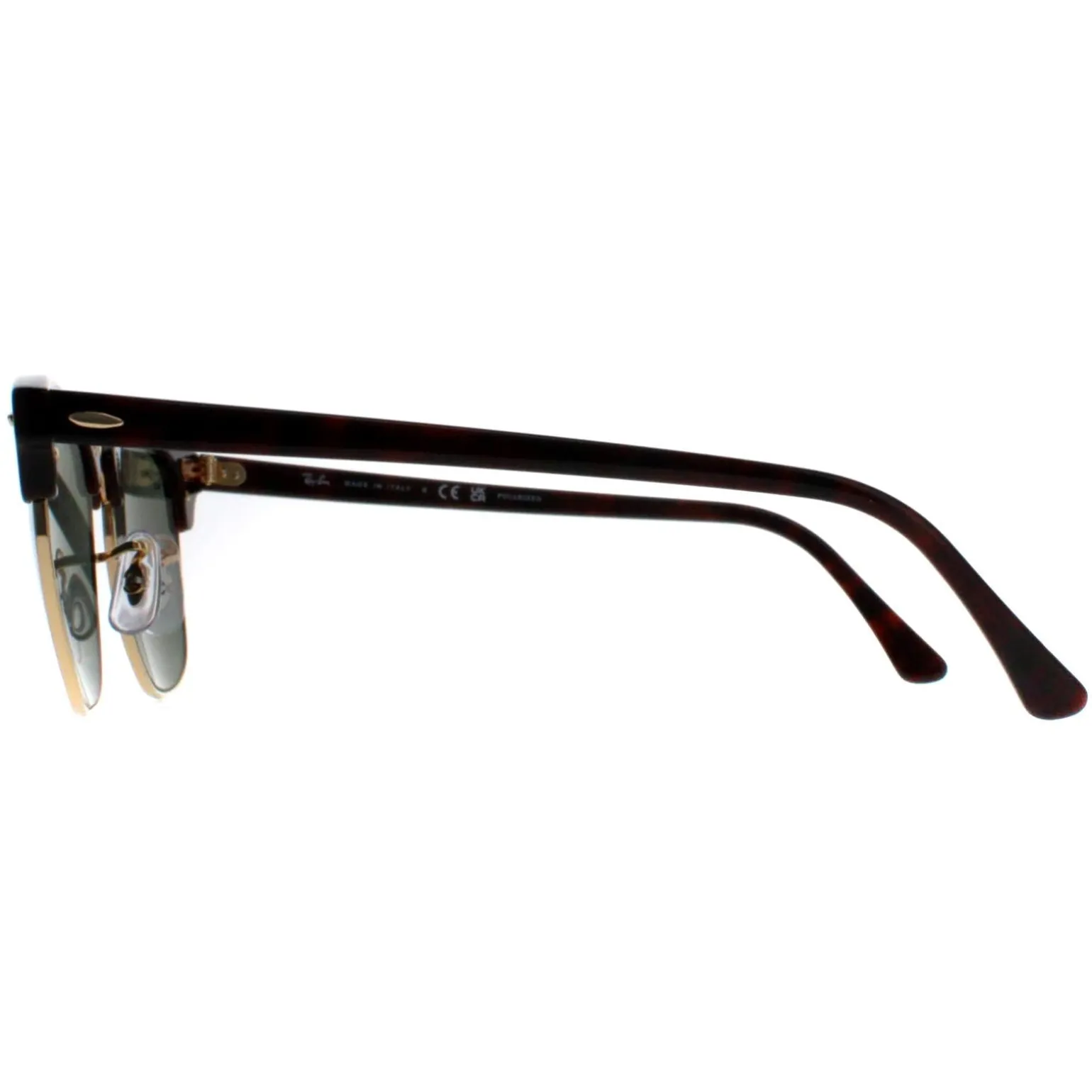 Ray-Ban Sunglasses Clubmaster 3016 990/58 Red Havana Green Polarized S