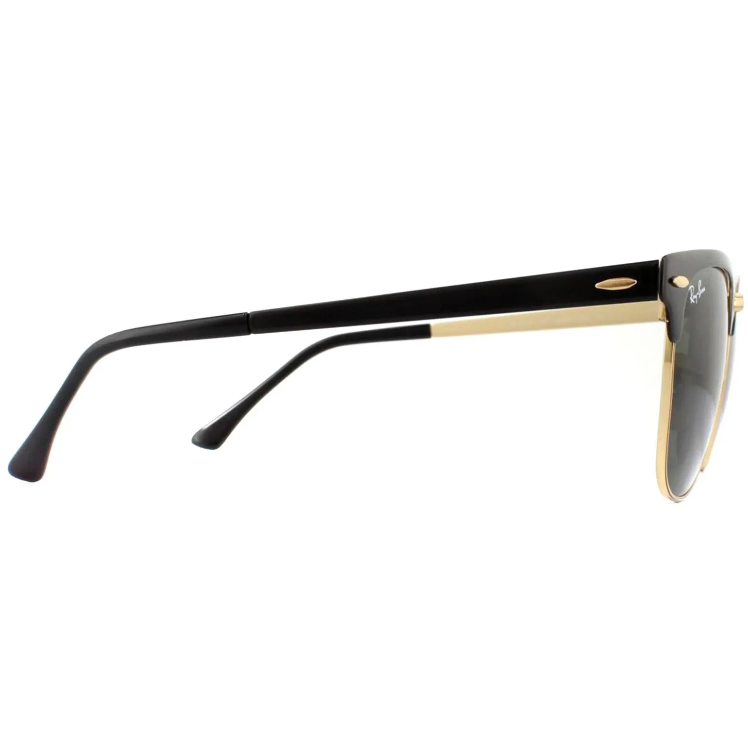 Ray-Ban Sunglasses Clubmaster Metal RB3716 187 Gold Top On Black Green