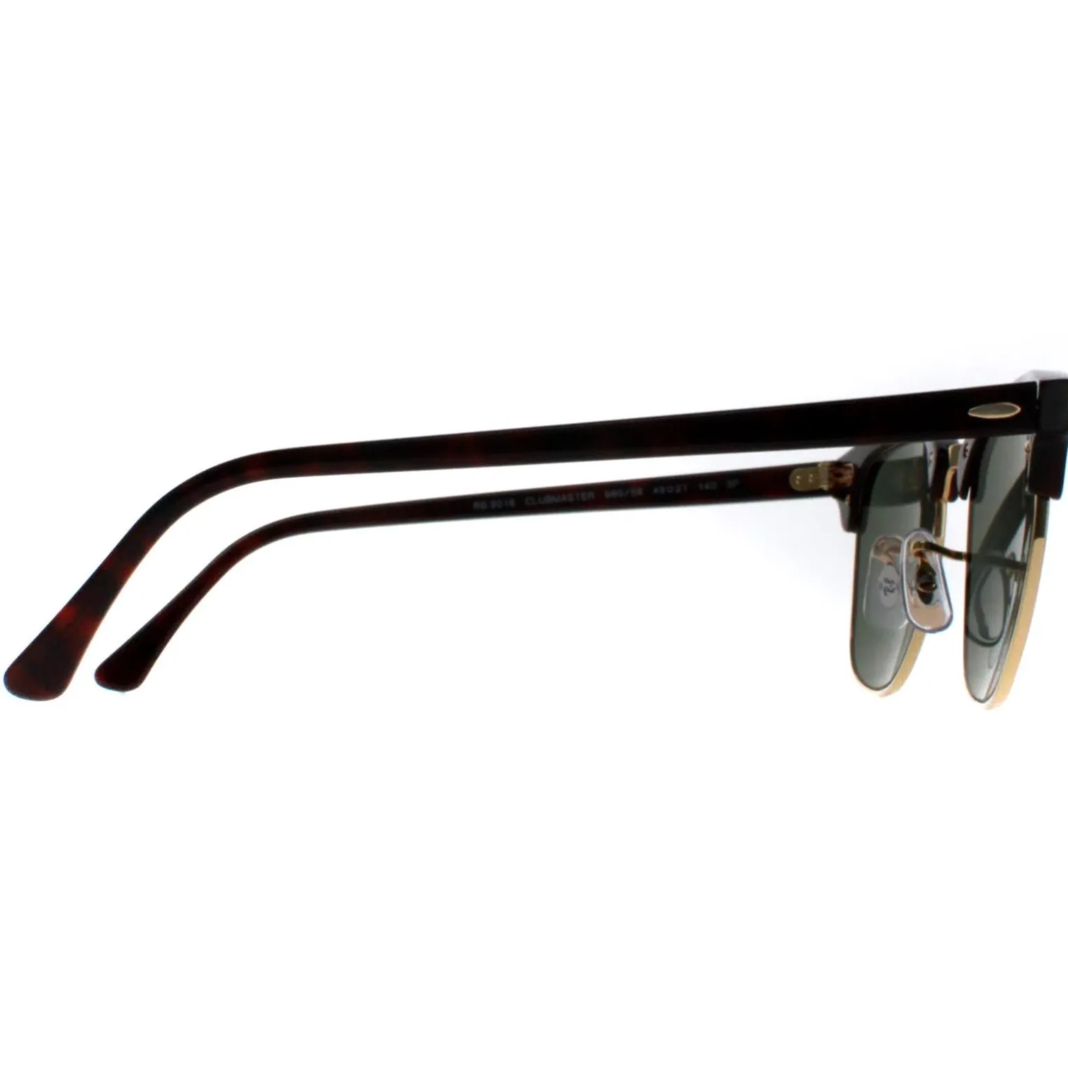 Ray-Ban Sunglasses Clubmaster 3016 990/58 Red Havana Green Polarized S