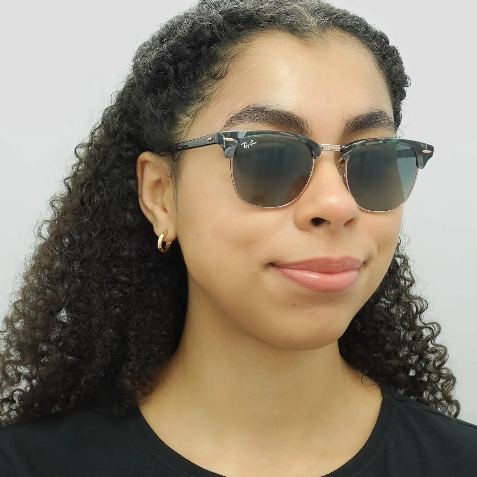 Ray-Ban Sunglasses Clubmaster 3016 125571 Spotted Grey Green Dark Grey