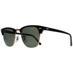 Rayban Sunglasses Clubmaster 3016 990/58 Red Havana Green Polarized La