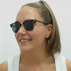 Ray-Ban Sunglasses Clubmaster 3016 W0366 Havana Green G-15 Large 51mm