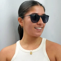 Ray-Ban Sunglasses Erika 4171 Rubberised Black Grey Gradient 622/8G