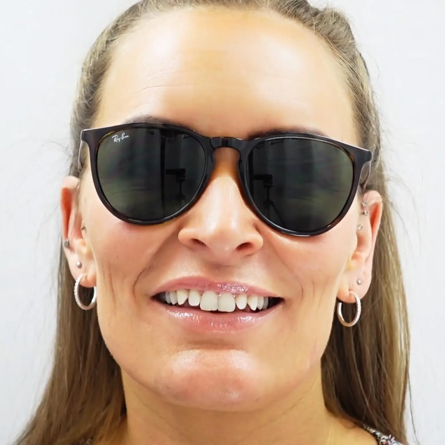 Ray-Ban Sunglasses Erika 4171 710/T5 Tortoise & Gunmetal Brown Gradien