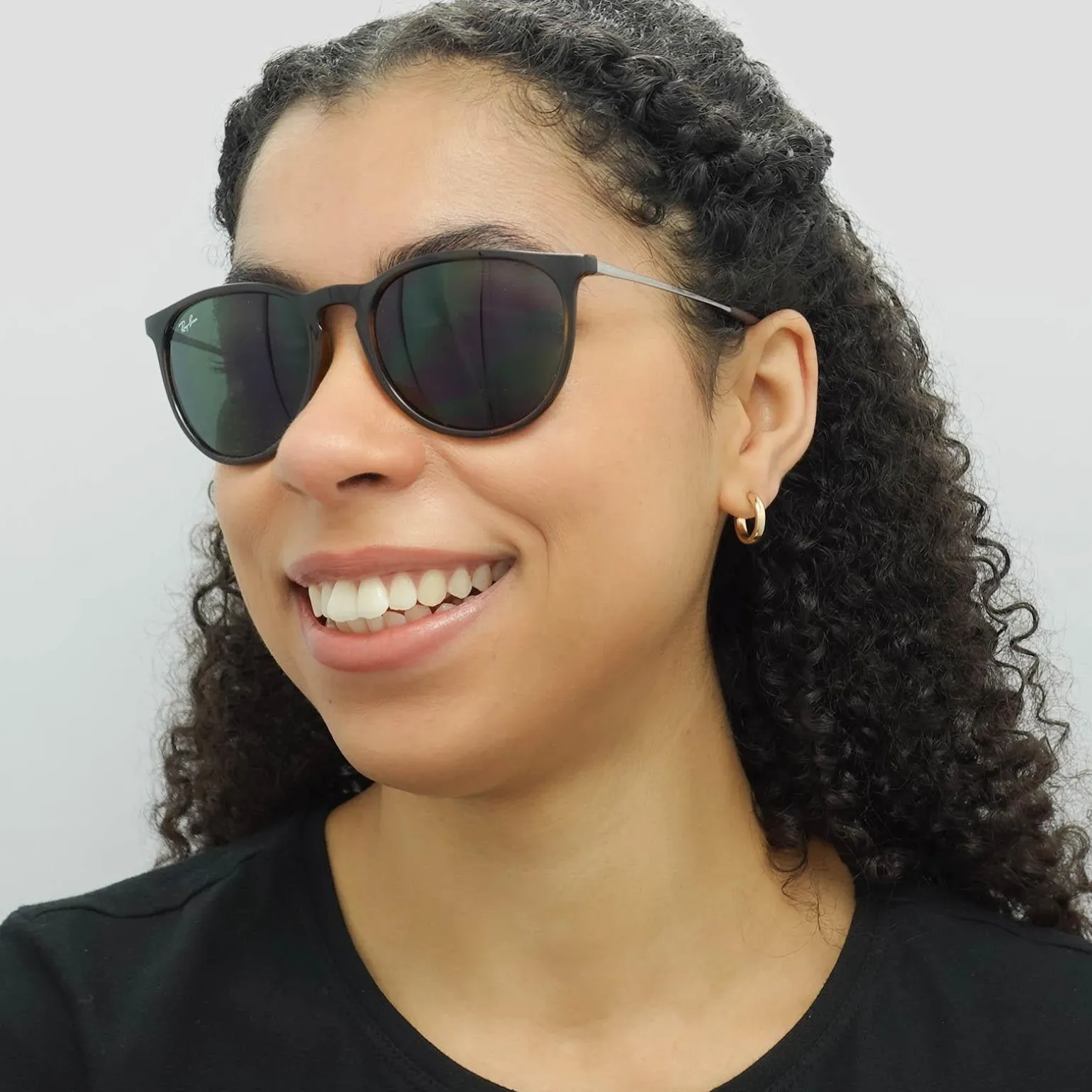 Ray-Ban Sunglasses Erika 4171 710/71 Tortoise & Gunmetal Green