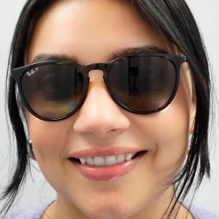 Ray-Ban Sunglasses Erika 4171 601/55 Black & Gunmetal Blue Mirror