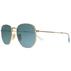 Ray-Ban Sunglasses Hexagonal RB3548N 91233M Gold Blue Grey Gradient