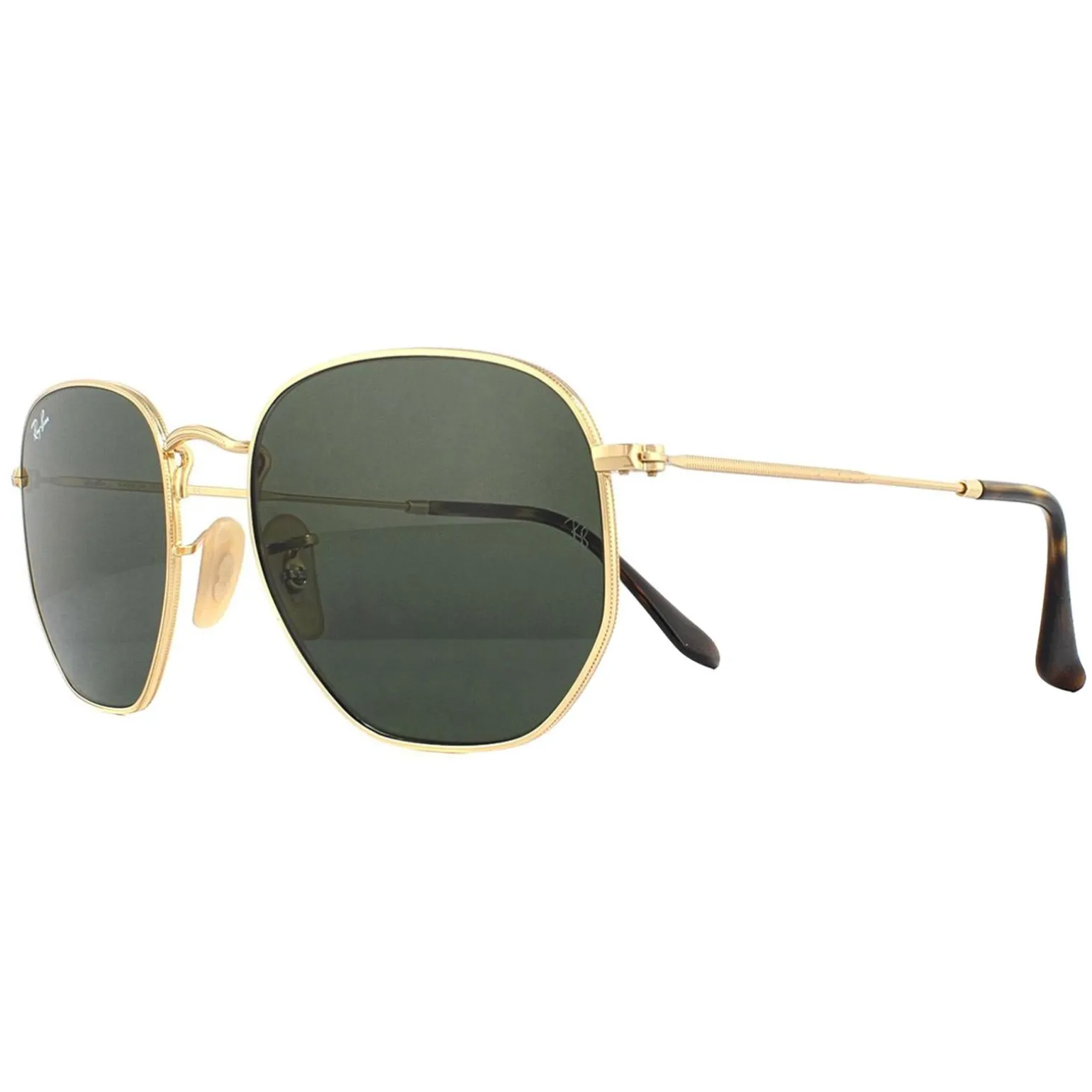 Ray-Ban Sunglasses Hexagonal 3548N 001 Gold Green