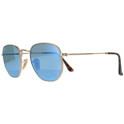 Ray-Ban Sunglasses Hexagonal 3548N 001/9O Gold Light Blue Gradient Mir