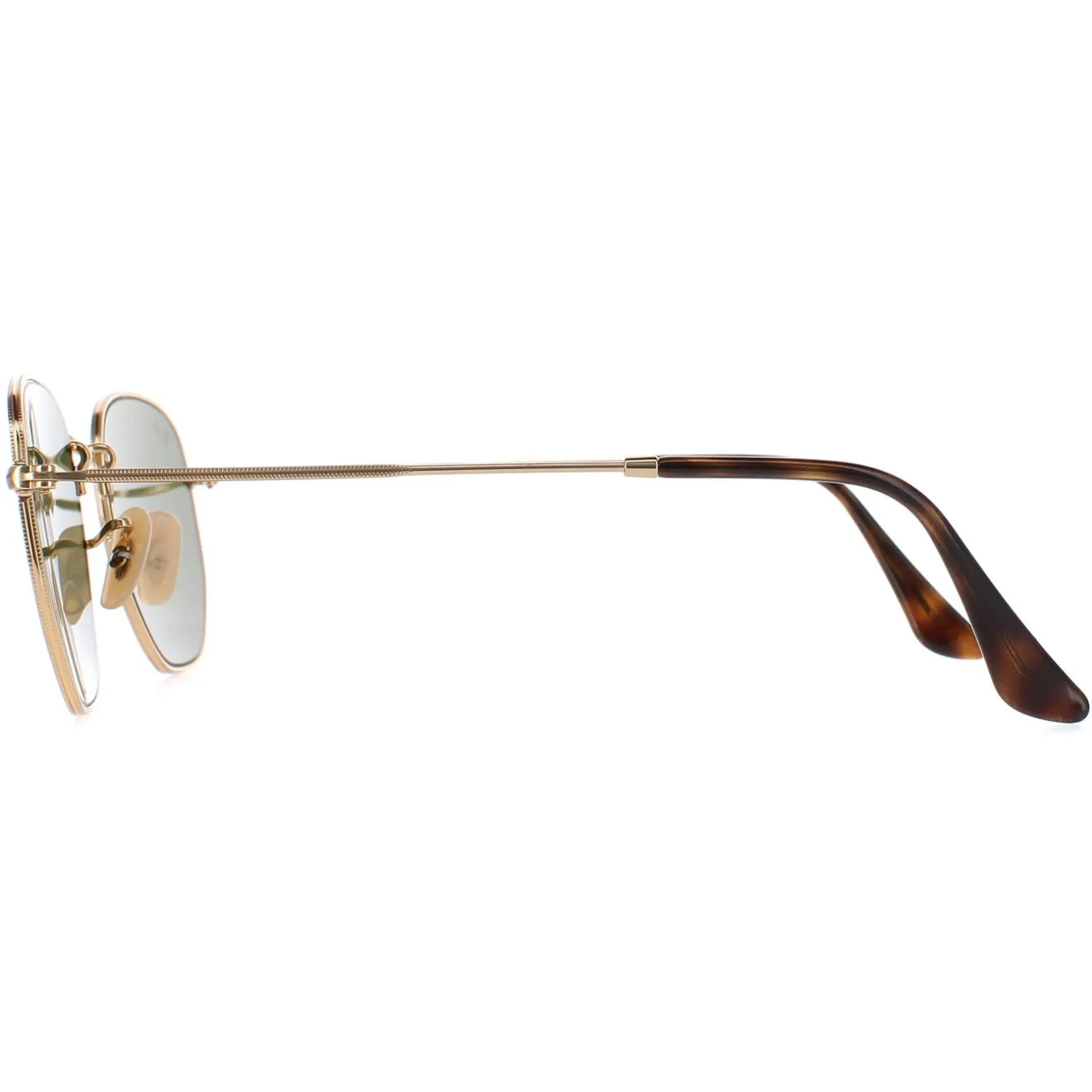 Ray-Ban Sunglasses Hexagonal 3548N 001/9O Gold Light Blue Gradient Mir