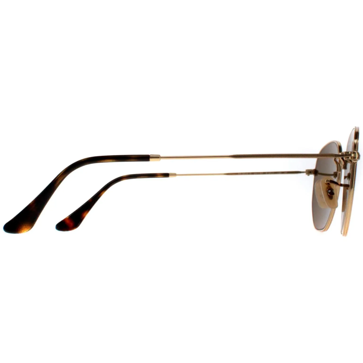 Ray-Ban Sunglasses Hexagonal 3548N 001/57 Gold Brown Polarized 51mm
