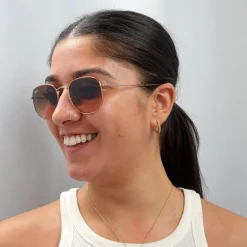 Ray-Ban Sunglasses Hexagonal RB3548N 9069A5 Polished Bronze Copper Bro