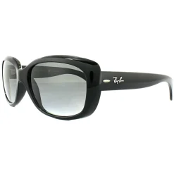 Ray-Ban Sunglasses Jackie Ohh 4101 601/T3 Shiny Black Grey Gradient Po