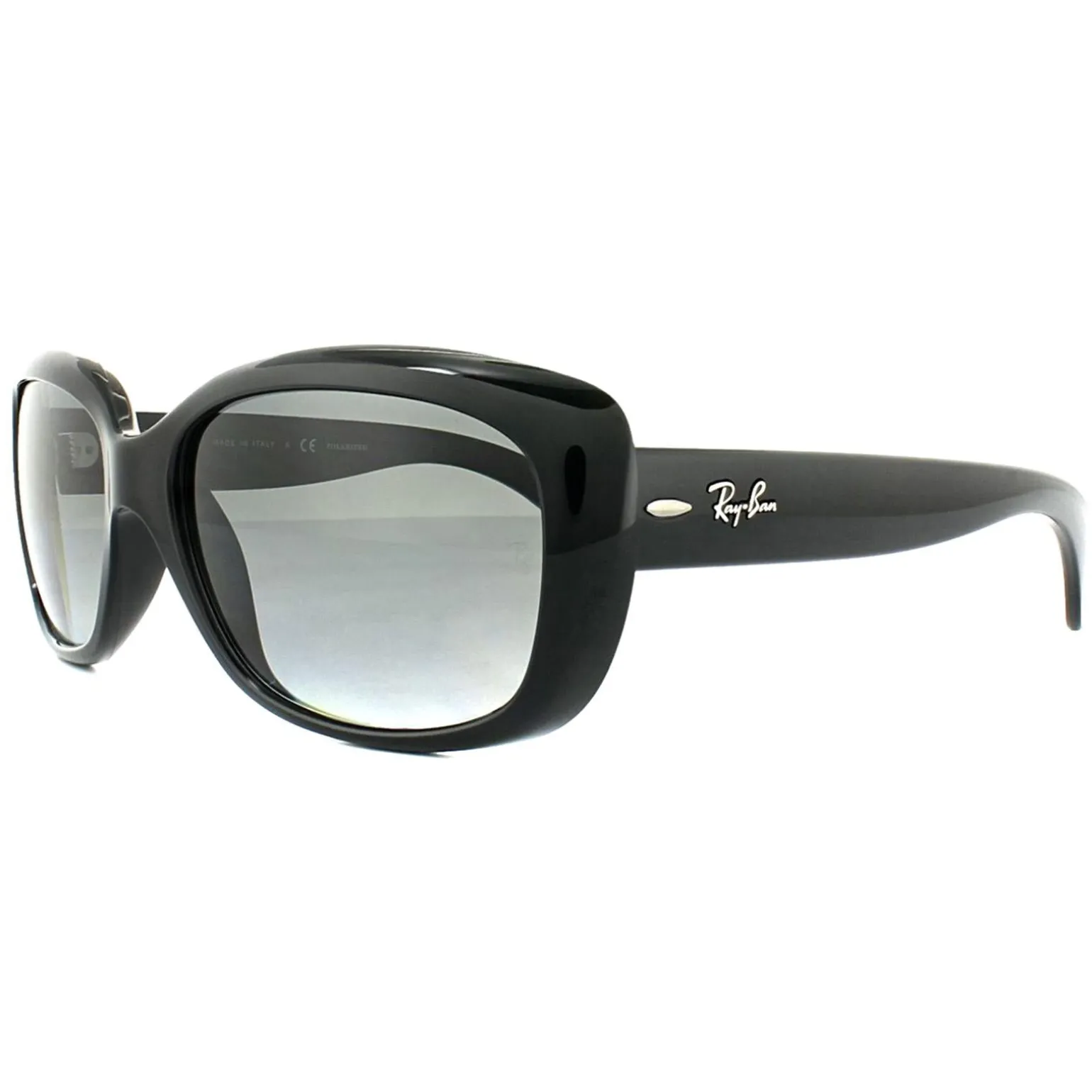 Ray-Ban Sunglasses Jackie Ohh 4101 601/T3 Shiny Black Grey Gradient Po