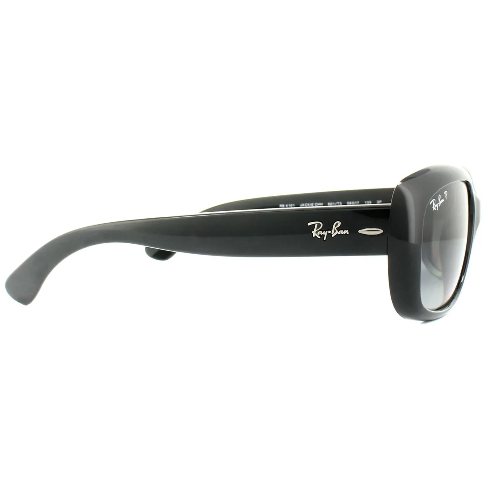 Ray-Ban Sunglasses Jackie Ohh 4101 601/T3 Shiny Black Grey Gradient Po