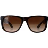 Ray-Ban Sunglasses Justin 4165 710/13 Rubber Light Havana Brown Gradie