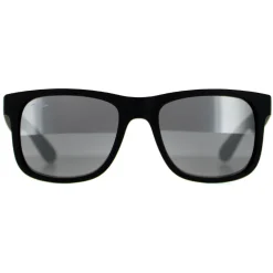 Ray-Ban Sunglasses Justin 4165 622/6G Rubber Black Grey Mirror 51mm