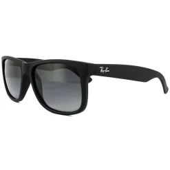 Ray-Ban Sunglasses Justin 4165 622/T3 Black Rubber Grey Gradient Polar