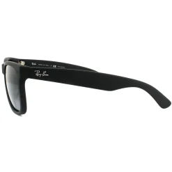 Ray-Ban Sunglasses Justin 4165 622/T3 Black Rubber Grey Gradient Polar