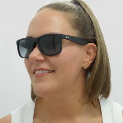Ray-Ban Sunglasses Justin 4165 Rubber Black Grey Gradient 601/8G