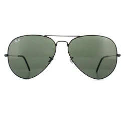 Ray-Ban Sunglasses Large Aviator 3026 Black Green L2821