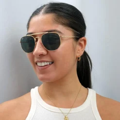 Ray-Ban Sunglasses Marshal 3648 001 Gold Green G-15