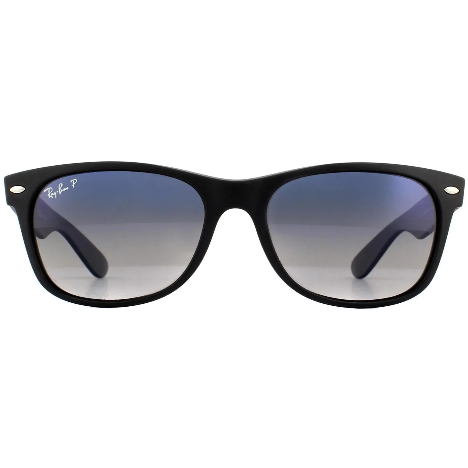 Ray-Ban Sunglasses New Wayfarer 2132 601S78 Matt Black Grey Blue Polar