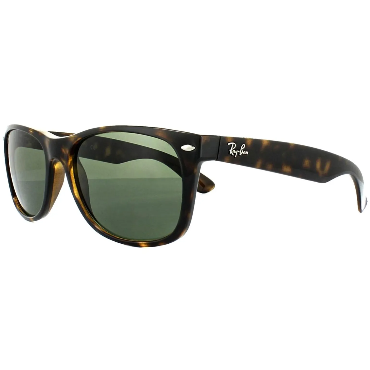 Ray-Ban Sunglasses New Wayfarer 2132 902/58 Tortoise Green Polarized 5