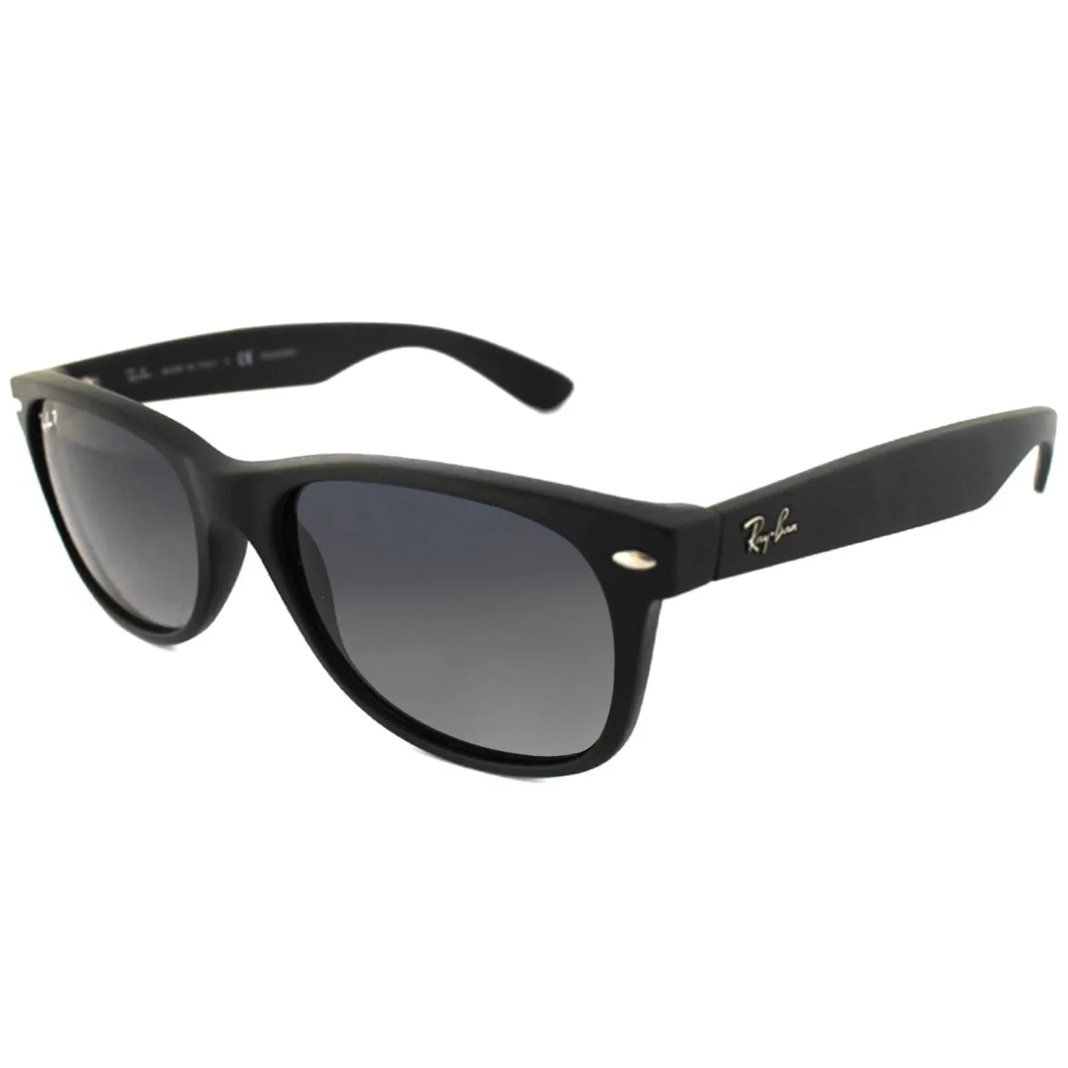 Ray-Ban Sunglasses New Wayfarer 2132 601S78 Matt Black Grey Blue Polar