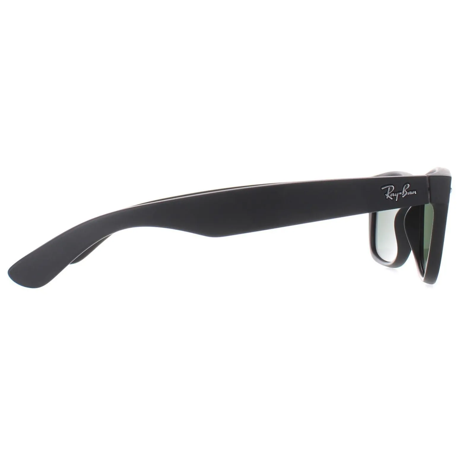 Ray-Ban Sunglasses New Wayfarer 2132 622 Black Rubber Green Medium 55m
